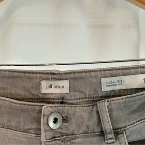 J.Jill High-Rise Denim in Light Gray